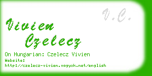 vivien czelecz business card